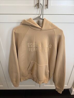 Fear of God Essentials Hoodie in Beige